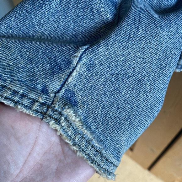 Vtg 80s Harley Davidson BIKER BLUES Denim Jean Jacket L Belt USA Logo Patch - Picture 7 of 16